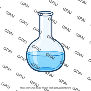 Laboratory flask filled with water