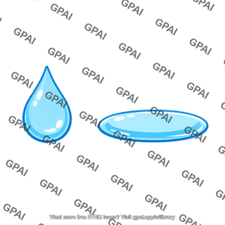 Water droplet and puddle