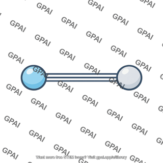 Triple bond ball and stick
