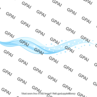 Water wave stylized