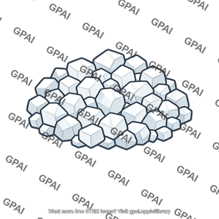 Undissolved solute crystal