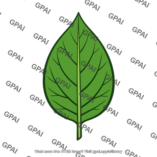 Green plant leaf