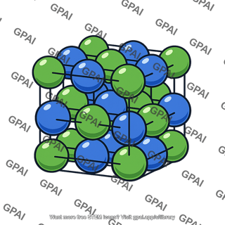 Sodium chloride crystal unit cell