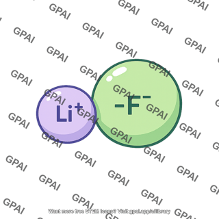 Lithium fluoride formula unit