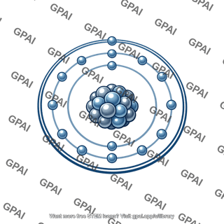 Stylized atom model