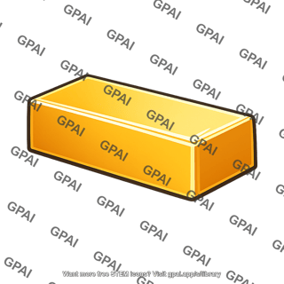 Gold metal block