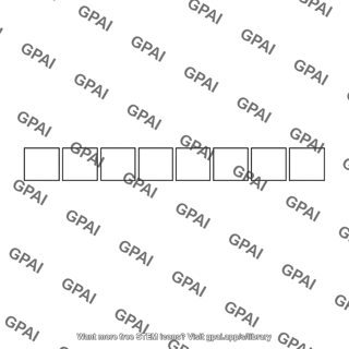 Eight empty squares