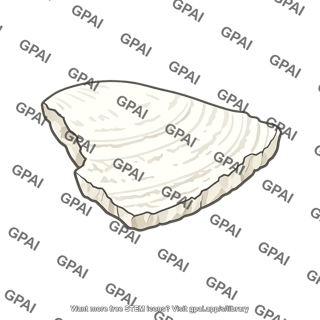 Calcium carbonate shell fragment