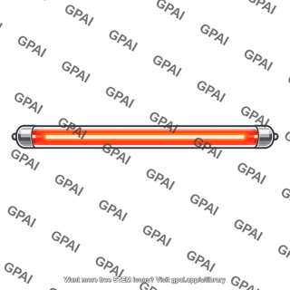 Glass tube neon light