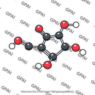 Ascorbic acid molecule