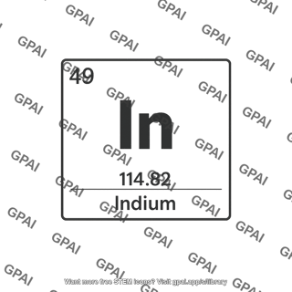 Indium element symbol