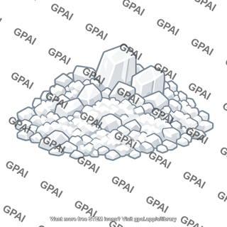 Calcium sulfate crystalline solid