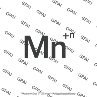 Manganese ion symbol