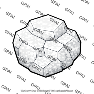 Slightly soluble ionic compound crystal