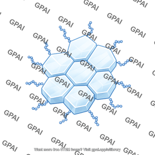 Ice crystal with antifreeze