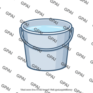 Bucket with water