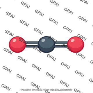 Carbon dioxide molecule gas