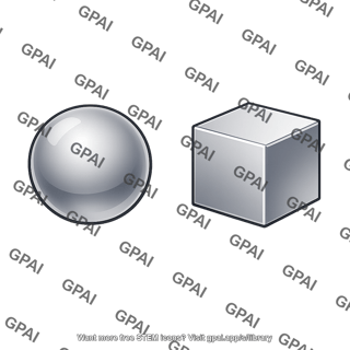 Metal geometric sample