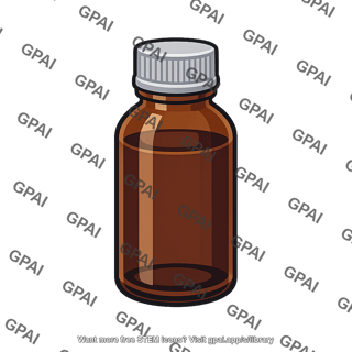 Brown glass bottle
