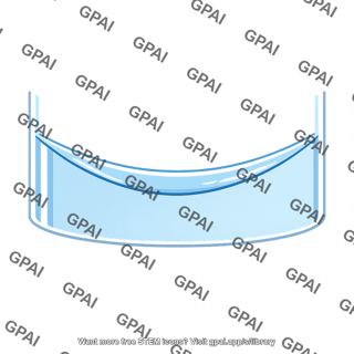 Water meniscus concave