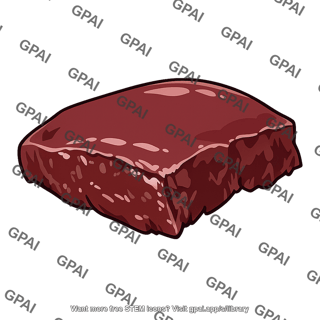 Beef liver piece
