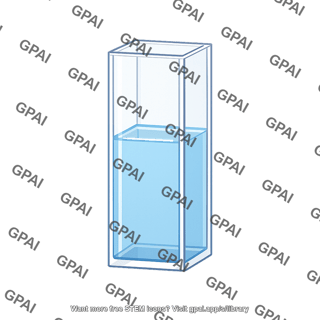 Cuvette with liquid