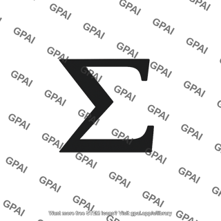 Sigma summation symbol