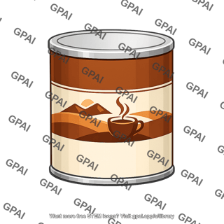 Coffee can 32 oz