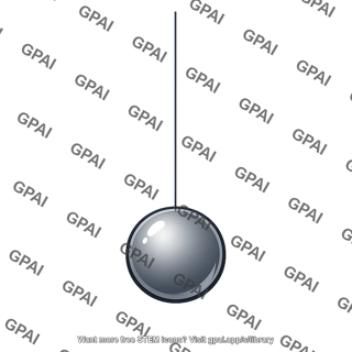 Sphere hanging by string