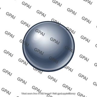 Chromium atom sphere
