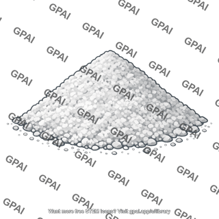 Limestone rock pulverized