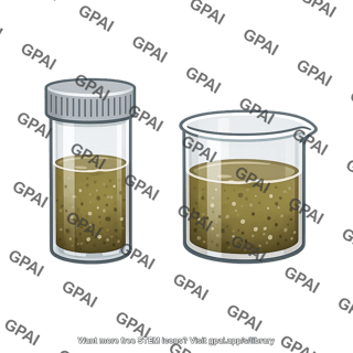 Polluted water sample