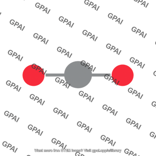 Germanium dioxide molecular schematic