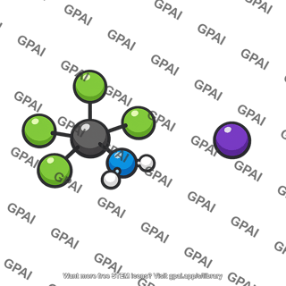 Potassium platinum ammonia tetrachloride complex