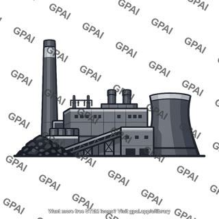 Electrical power plant coal burning