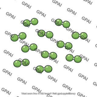 Chlorine gas molecular cluster