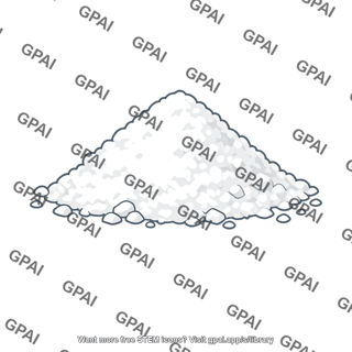 White powder pile