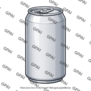 Aluminum soft drink can