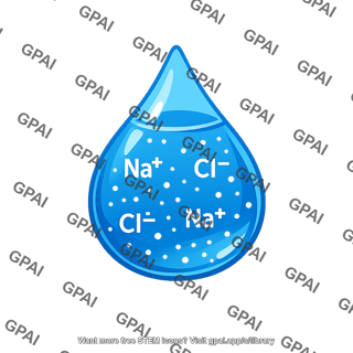 Seawater sample with ions