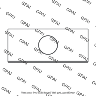 Plate with hole