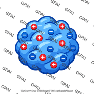 Protein molecule charged