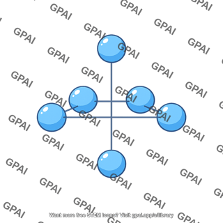 Blue sphere cross structure