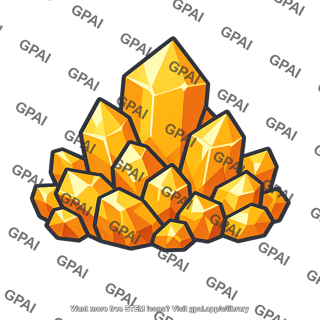 Yellow crystal cluster