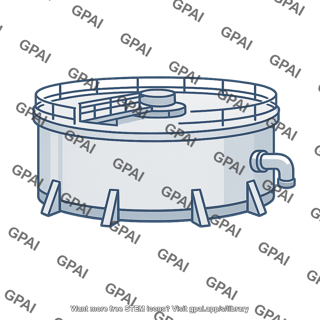 Municipal water treatment tank