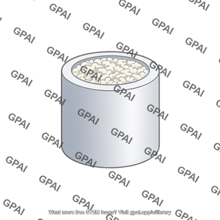 Cylindrical microcontainer loaded