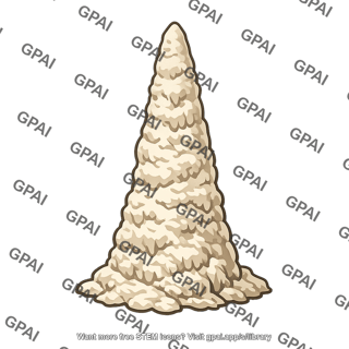 Limestone stalagmite