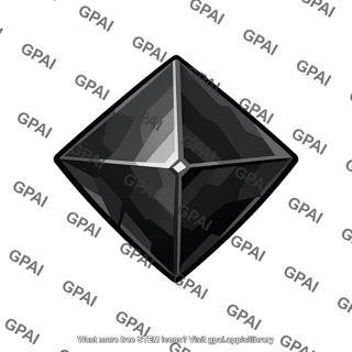 Magnetite octahedral crystal