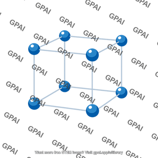 Simple cubic crystal