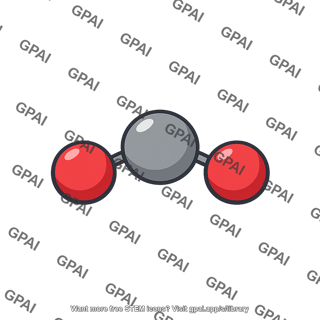 Titanium dioxide molecular model
