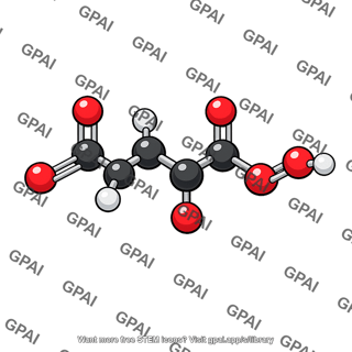 Citric acid molecule 3d